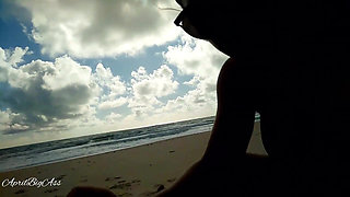 Drinking Pee in Beach and Street