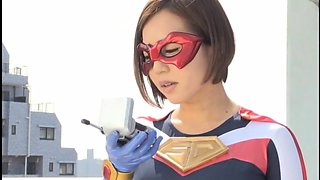Helpless Japanese supergirl gets her honey hole vibrated