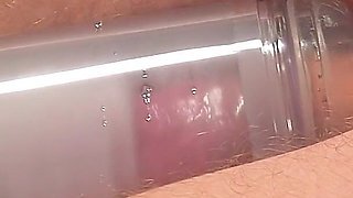 Mistress Left Her Slave Alone, Tied to a Milking Machine to Give Him a Post Orgasm Torment