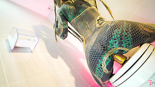 Alternative Tattoo Model Solo Piss Action