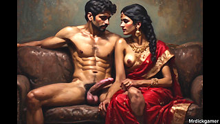 Indian girl nisha in hotel room with her boyfriend and her stepbrother threesome sex