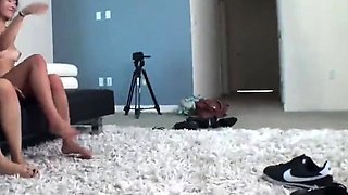 Sexy Slut Gives A Big Cock A Blowjob In The Car