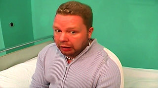 My sexy doctor takes care of me with a good blowjob