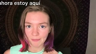 Joi in Spanish with a Young Blonde Gringa - Solo Masturbatio