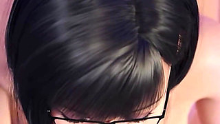 Freshwomen - Petite 18yo Asian School Girl with Glasses Fucked Doggy Style and Pussy Creampied - 3D Animated Porn Game - Part 6