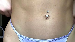 A blonde babe Eve Smile enjoying outdoor masturbation