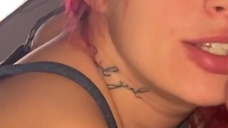 POV Com Puta Obediente Assistindo Os Proprios Videos E Treinando Garganta Ate O Limite