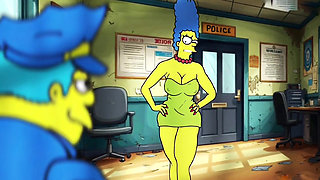 Police Sex Story. Married Housewife Fucks with Sheriff for Her Husband. a Cartoon Parody. Animation. Comic. Parody Simpson