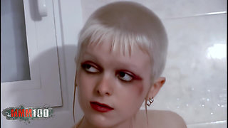 Lili: Photo Series in the Bathroom with the Beautiful Little French Punkette Lili