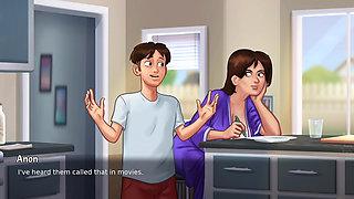 Hentai cartoon character in summer time saga new