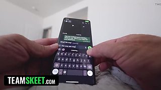 Step Daughter Sends Risky Nudes - Big Creampie Finish With Jay Rock & Rylee Blake