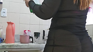 Married Woman Wearing Sexy Outfit at Home