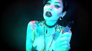 Hallows Eve Gothic Lips - Halloween, Black Lips, Goth, POV, Kisses, Makeup, Lip Gloss