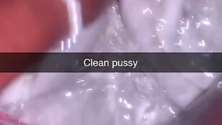 Cleaning my little pussy
