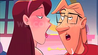 Redhead animation beauty finds new excitement after being stood up