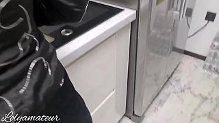 Blonde Stepmom Seduces with Wild Kitchen Heat