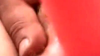 Close up action with blonde mature chick