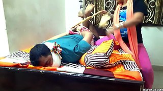 Stupid Husband Tied and Gagged by Pregnant Wife: Femdom Humiliation Caught on Camera!