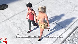 Blonde MILF Gets Wild Outside - Golden Boy Pussy Licking & Big Tits Orgasm