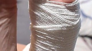 Hurn Ankle on Her Big Teen Foot, POV