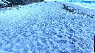 Beach fun with a petite babe - anal, cumshot and more!