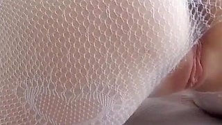 Romantic Morning with Sexy Girlfriend in Very Cute White Pantyhose, Sensual Sex