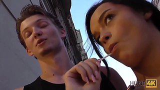 Hunt4k. hunter buys expensive ring for hot brunette erica ebony