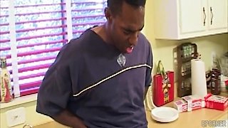 Ebony plump cock sucker