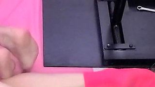 British Femdom MILF Helps Her Boys Train on 2 Fucking Machines