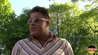 Blonde MILF Sucking and Fucking by the Road