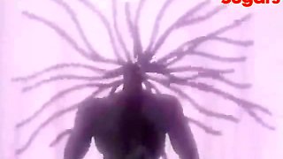 Horny hentai chick has to fuck this monster\'s prick