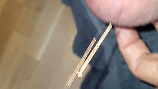 Needles in testicles and glans
