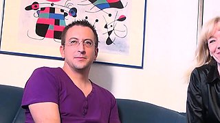 German wife at the casting for cheating