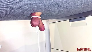 Mistress Tied Balls and Dick and Plays with Them Easycbtgirl