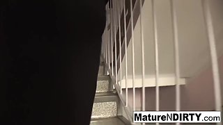 Brunette Grannies Fuck With Veggies