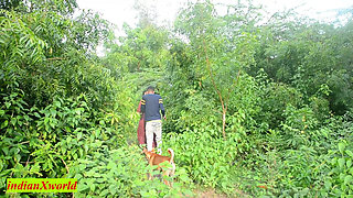 Dating Sex in Jungle with New Girlfriend! Indian Outdoor Sex