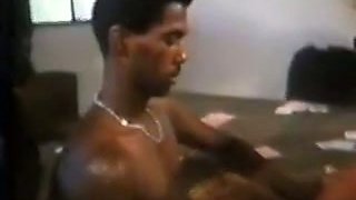 Black young man feeds and fucks horny latina classic girl