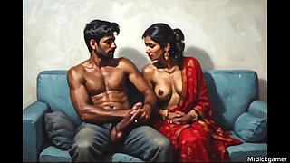 Telugu aunty with her boyfriend hard fuck creampied
