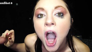 Petra Blair and friends in cum swallowing action
