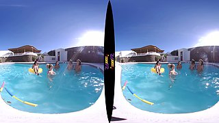 Pool Games - Fffff Topless Swimming Lesbian Tease