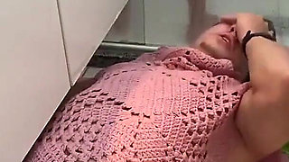 Trampling Foot Slave After Take Shower