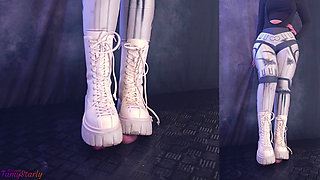 Testing Your Cock and Balls Durability with Two Pairs of Combat Boots - Cock Balls Crush Trample, Shoejob, Bootjob, CBT