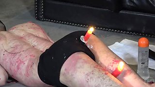 Japanese Femdom Mistress Dominates Hero with Hot Wax & Anal Fisting - BDSM Bondage HD