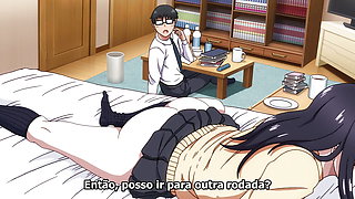 Otaku eating his school friend to read manga.