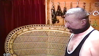 Mistress pees on her nasty slave and torments his cock