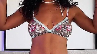 Spring Lingerie Transparent While with a Big Hairy Bush