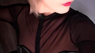 Outfit: My New Corset and Nylon Bodysuit - Mistress Julia