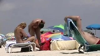 Saucy girls on the beach erotic video