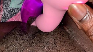 Playing with Pussy with Dildo