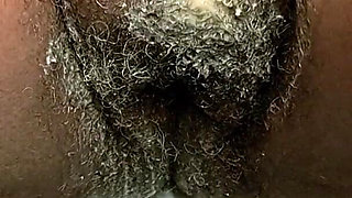 In the Bathroom Shaking My Hairy Pussy